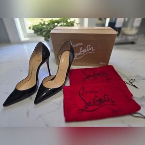 Christian Louboutin Black Patent Leather Heels